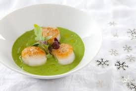 Recette De Noix De Saint Jacques Poelees Creme De Cresson Facile Et Rapide Recette Recette Saint Jacques Noix De Saint Jacques Alimentation