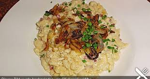 Sahnige Kasespatzle Mit Schinken Von Dany5 Chefkoch Rezept Rezepte Spatzle Kasespatzle Rezept