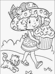 Kalian juga dapat download gambar mewarnai buah apel. Mewarnai Strawberry Shortcake Pewarna B