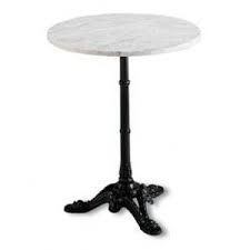 table bistrot en marbre ronde et fonte aluminium chr table bistrot table bistrot marbre table bistrot ronde