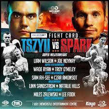 Full undercard for tszyu vs. Bztcohibissbim