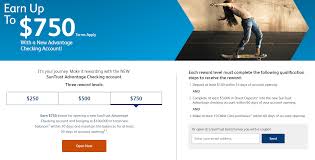 Check spelling or type a new query. Expired Suntrust Up To 750 Checking Promotion Al Ar Fl Ga Md Ms Nc Sc Tn Wv Va And D C Only Doctor Of Credit