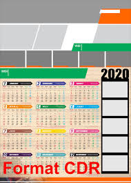 Kalender 2020 mit kalenderwochen und feiertagen. Download Desain Kalender Dinding 2020 Cdr Pics Blog Garuda Cyber