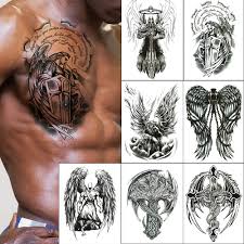 32 best god of war images in 2019 god of war kratos god. Buy Temporary Tattoos For Men Waterproof Large Tattoos Stickers Cross God Of War Knight Pterosaur Warrior Wing Back Chest Shoulders Arm Body Art Removable Pattern 1 Online In Taiwan B07mdyyvfg
