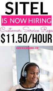 Sitel Is Hiring Work At Home Customer Service Reps You Will Earn A Base Salary Of 11 50 Per Hour They Customer Service Jobs Mom Jobs Work From Home Careers