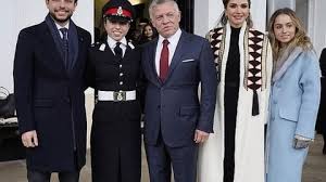 Hussein's hashemite family have ruled jordan the crown prince's father is of half jordanian arab and half english descent. Jordan S Royal Family Attend Graduation Of Princess Salma From Sandhurst Al Bawaba