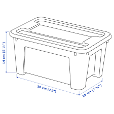 Angebote und prospekte im überblick. Samla Box Mit Deckel Transparent Ikea Deutschland