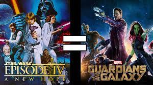 The original trilogy was released between 1977 and 1983, the prequel trilogy between 1999 and 2005, and a sequel trilogy between 2015. 24 Reasons Star Wars Ep 4 Guardians Of The Galaxy Are The Same Movie Youtube