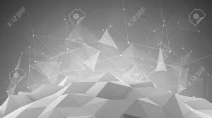 Dots with connections, triangles light background. Low Poly Futuristic Network Shape Abstract Future Technology Stock Photo Picture And Royalty Free Image Image 60347668