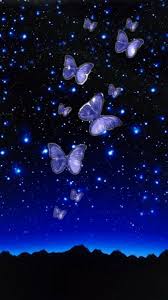 Butterflies In The Night Rocks And Crystals Nebula Celestial