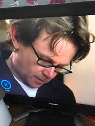 Home made sausage & egg McMuffin apology breakfast for Buster today . I  went out to a concert without him last night. I think his tongue says 2  things “I love my