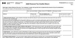 Register as a canadian abroad. Taxtips Ca Td1 Forms For Employees Make Sure They Are Up To Date