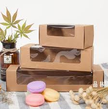 The kraft window boxes are also used for many things. Paper Boxes For Cakes Macaron Kraft Box With Window Paper Cake Cookies Packaging Box For Wedding Cake Cookies Bo Wedding Cake Cookies Cake Packaging Cookie Box