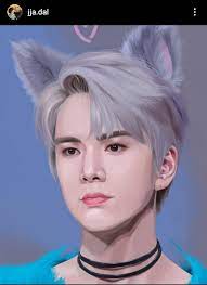 This Is Fan Art Of Younghoon From The Boyz By My Sister You All Should Follow Her Insta Jja Dal She Makes Oc Does A Lot Of The Boyz Kpop Fanart Fan