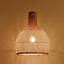 Natural rattan drum pendant light. Bamboo Wicker Rattan Cage Lantern Shade Pendant Light By Artisan Living Pendant Light Fixtures Hanging Ceiling Lamps Pendant Light
