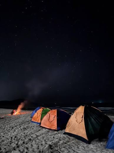 One Day Aravi Beach Camping 🏕️🌊