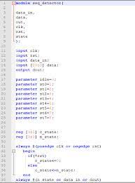 With the shift register it is possible to shift stored bits. Sequence Detector Designed Verilog Programmer Sought