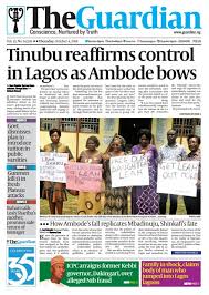 We link to the best sources from around the world. Today In The Guardian Tinubu Reaffirms Guardian Nigeria Facebook
