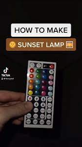 Led Lights How To Make Sunset Lamp Video In 2021 Diy Led Lighting Ideas Led Lighting Diy Led Room Lighting