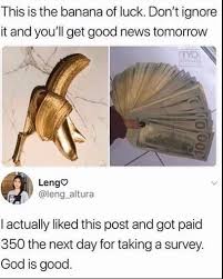 Ahh Yes Banana Of Luck Really Funny Memes Stupid Memes Pretty Meme