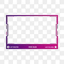 Overlay Twitch Stream Overlay Live Gaming Face Border Trasparente Animato Elegante File Png E Psd Per Download Gratuito Overlays Transparent Overlays Prints For Sale