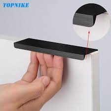 goedkope topnike verzonken handvat gouden kast handgrepen zwart verlengen verborgen deurknop lengte 80mm 500mm optionele k kast handgrepen deurknop handgrepen