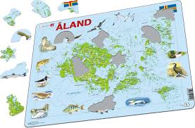Aland consist of 16 municipalities. A12 Aland Islands Physical With Animals Other Maps Puzzles Larsen Puzzles