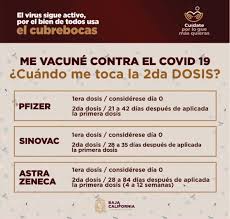 En estos casos, la segunda dosis se administrará cuanto antes tras el día recomendado de la segunda dosis ( 21 días en comirnaty, 28 días en la vacuna de moderna y entre. Ya Me Vacune Contra El Covid 19 Cuando Me Toca La 2da Dosis El Sol De Tijuana Noticias Locales Policiacas Sobre Mexico Baja California Y El Mundo