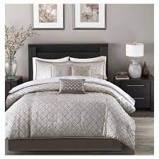 Most of the duvet covers come with matching pillowcases or have them available. Hudson 7 Piece Comforter Set Silver Cal King Target