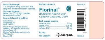 Fiorinal Butalbital Aspirin And Caffeine Capsules Usp C Iii Content Updated April 2021 Rx Only