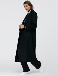 Olivia palermo spotted wearing the striped shirtdress from our spring / summer 17 collection. Mid Length Wrap Coat Long Run Black Max Co