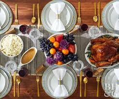 Set the table the night before there is enough to prepare the day of thanksgiving dinner. Modern Thanksgiving Tablescape Better Homes Gardens