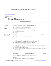 Assistant Accountant Resume Templates At Allbusinesstemplates Com