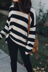 Fall Vibe Black And White Stripe Cheetah Is The New Black New Black Black White Stripes Fashion Blogger Style Inspiration