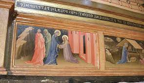 Cappella Bartolini Salimbeni Annunciazione Di Lorenzo Monaco Predella 01 Visitazione Annunciazione Bartolini Salimbeni Annunci