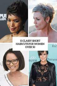 Short bob haircut for older women. 15 Classy Short Haircuts For Women Over 50 Styleoholic
