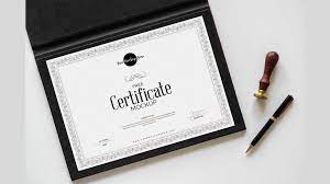 Mockup De Certificado Gratis Criativo Design