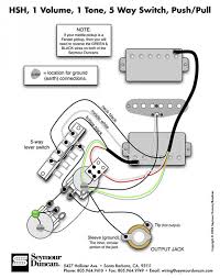 For example in the wiring diagram given below. Hsh 1 Vol 1 Tone 5 Way Push Pull Seymour Duncan User Group Forums