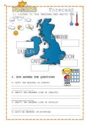 Please enter a city or postcode to get your most accurate weather forecast. Weather Forecast Esl Worksheet By Missundaztood 74