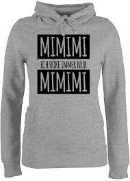 Der offizielle und beliebte visual statements® shop mit einzigartigen designs und tollen produkten jetzt shoppen und freude schenken Shirtracer Hoodie Ich Hore Immer Nur Mimimi Spruche Statement Mit Spruch Damen Premium Kapuzenpullover Spruchshirt Mit Spruchen Online Kaufen Otto