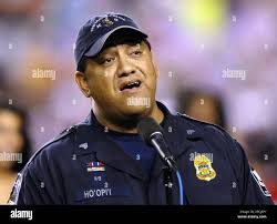 Isaac Ho'opi'i, a Pentagon K-9 police officer who helped save people at the  buildings crash site