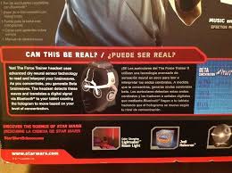 Star Wars Science The Force Trainer Ii The Virtual Hologram Experience Headset The Wireless Bluetooth Headset Uses Real Brainwa Techno Gadgets Hologram Science