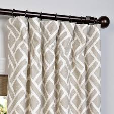 Berumen Geometric Rod Pocket Single Curtain Panel Printed Cotton Curtain Panel Curtains Curtains Living Room