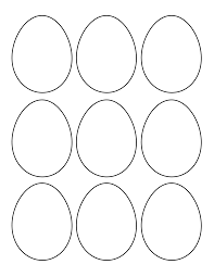 Plain Egg Shapes Easter Egg Template Easter Coloring Pages Coloring Easter Eggs