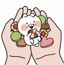 Mini Usagyuuun Eat Candy Gif Miniusagyuuun Eatcandy Chomp Discover Share Gifs Cute Gif Cute Animations Peach Cat