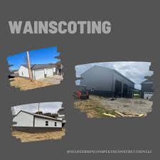 Lets play a little game! Are you team wainscoting or solid color pole  building? Let us know in the comments down below! #ohiobuilder  #ohioconstruction #newhome #newbarn #homeimprovement #ohiosepticinstallers  #ohio #ohiocontractors #ohioagriculture ...