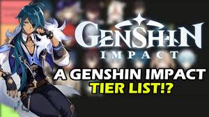 A Genshin Impact Tierlist Genshin Impact Waifu Husbando Community Tierlist Youtube