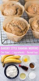 Easy Banana Muffins One Bowl Banana Bread Banana Bread Muffins Banana Muffins