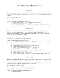 Descenfants of Ursula Heckner