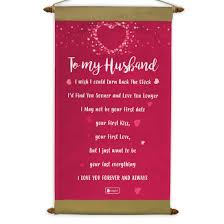 If you to your on the search for some valentine's day quotes for the husband to make his day. Indigifts Valentine Gift For Husband Special Printed Scroll Message Card 17x9 5 Inches Gift For Husband Birthday Gift For Husband Special Anniversary Gift For Husband Unique Love Card Amazon In Home Kitchen